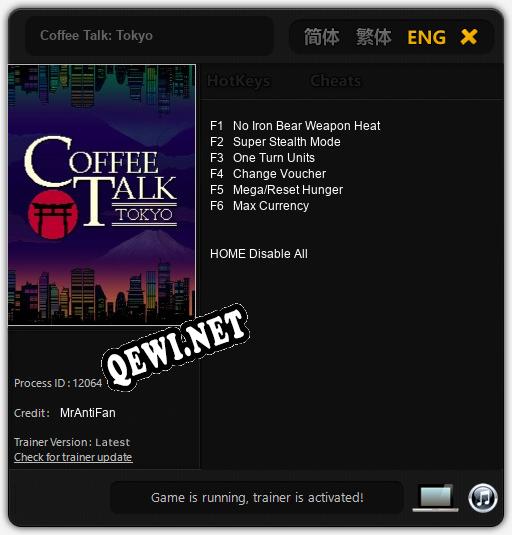 Coffee Talk: Tokyo: Читы, Трейнер +6 [MrAntiFan]