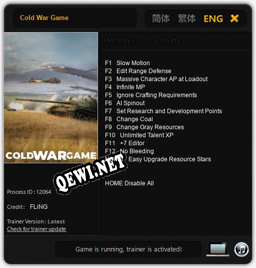 Cold War Game: ТРЕЙНЕР И ЧИТЫ (V1.0.5)