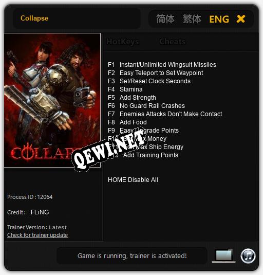 Collapse: ТРЕЙНЕР И ЧИТЫ (V1.0.38)