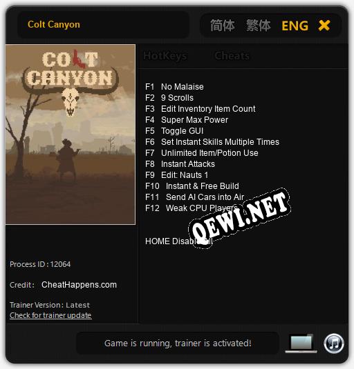 Colt Canyon: Трейнер +12 [v1.4]