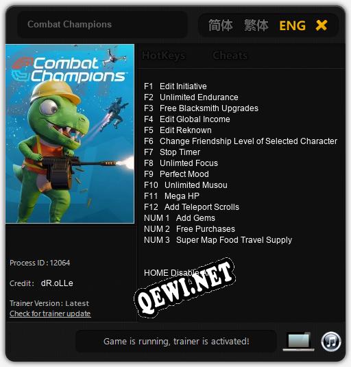 Combat Champions: ТРЕЙНЕР И ЧИТЫ (V1.0.41)