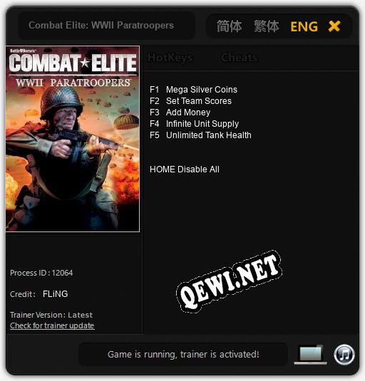 Combat Elite: WWII Paratroopers: Трейнер +5 [v1.1]