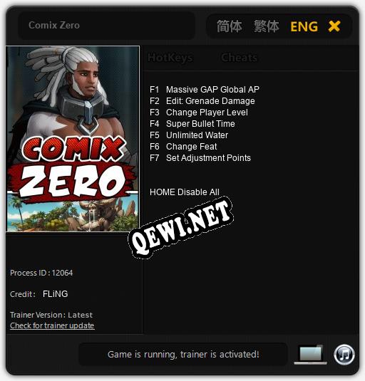 Comix Zero: ТРЕЙНЕР И ЧИТЫ (V1.0.53)