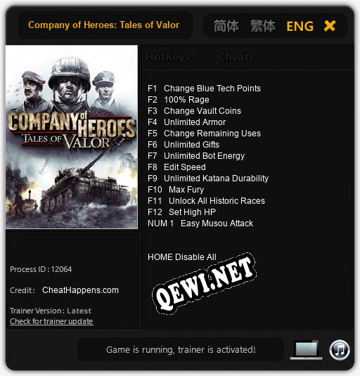 Company of Heroes: Tales of Valor: Трейнер +13 [v1.8]