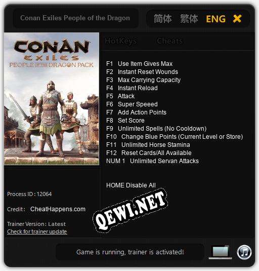 Conan Exiles People of the Dragon: Читы, Трейнер +13 [CheatHappens.com]
