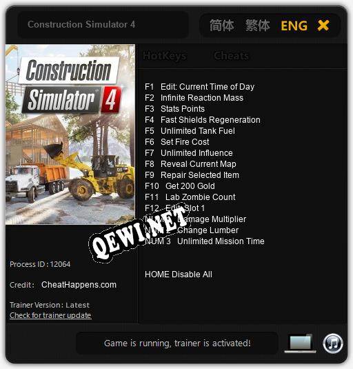 Construction Simulator 4: Трейнер +15 [v1.6]