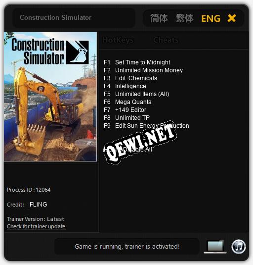 Construction Simulator: Трейнер +9 [v1.5]