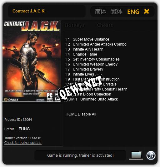 Contract J.A.C.K.: Читы, Трейнер +13 [FLiNG]