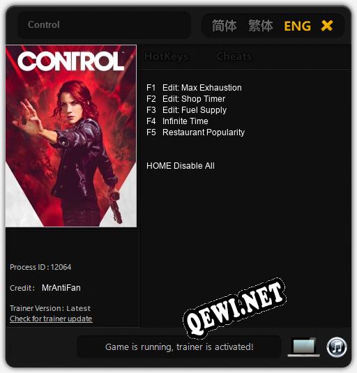 Control: Трейнер +5 [v1.5]