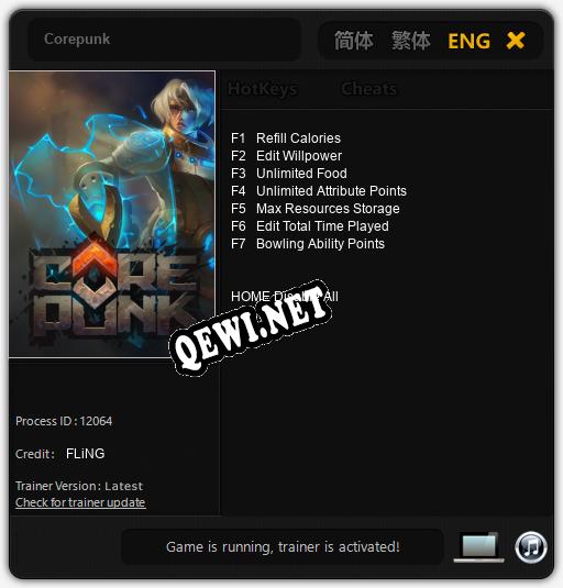 Трейнер для Corepunk [v1.0.6]