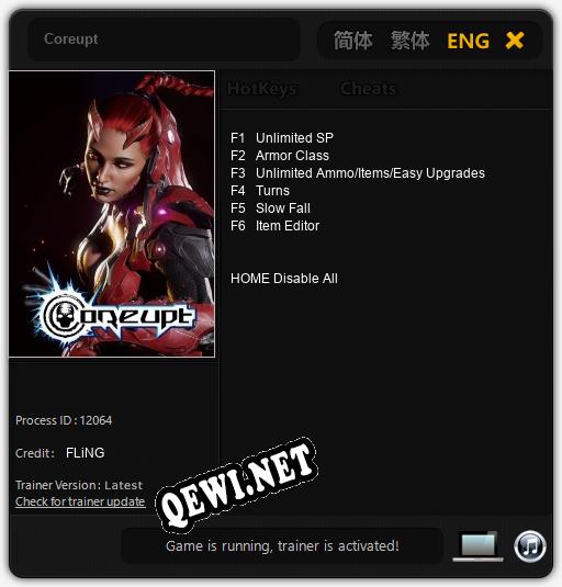 Coreupt: Трейнер +6 [v1.6]