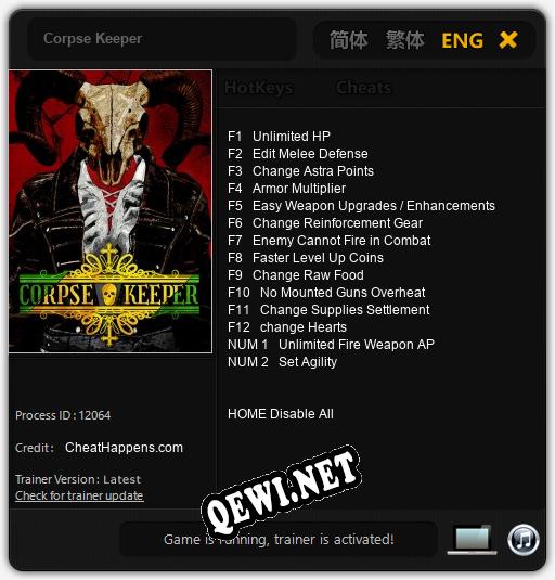 Corpse Keeper: ТРЕЙНЕР И ЧИТЫ (V1.0.79)