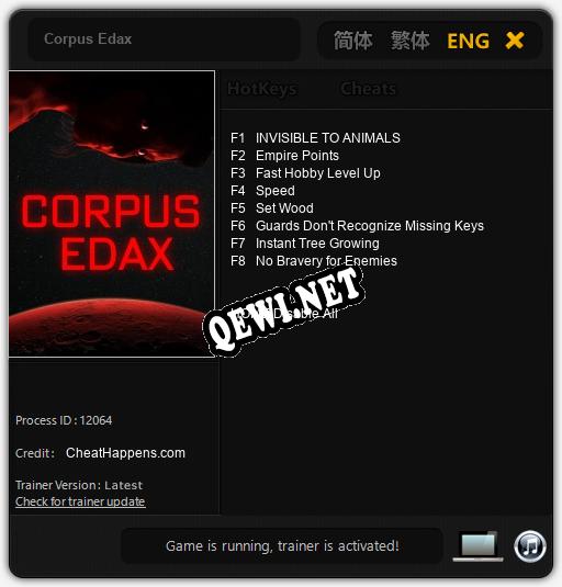 Трейнер для Corpus Edax [v1.0.2]