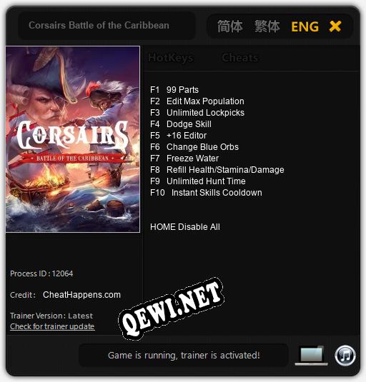 Corsairs Battle of the Caribbean: Трейнер +10 [v1.7]