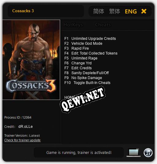 Cossacks 3: Читы, Трейнер +10 [dR.oLLe]