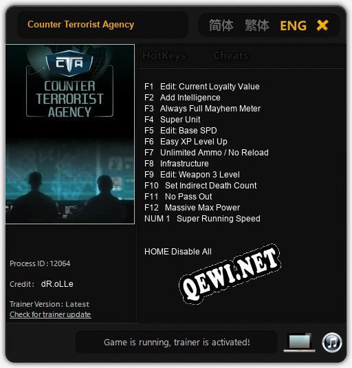 Counter Terrorist Agency: Читы, Трейнер +13 [dR.oLLe]