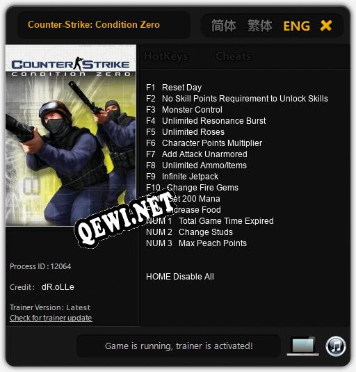 Counter-Strike: Condition Zero: Трейнер +15 [v1.7]