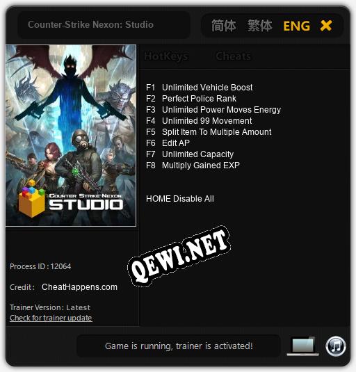Counter-Strike Nexon: Studio: ТРЕЙНЕР И ЧИТЫ (V1.0.17)