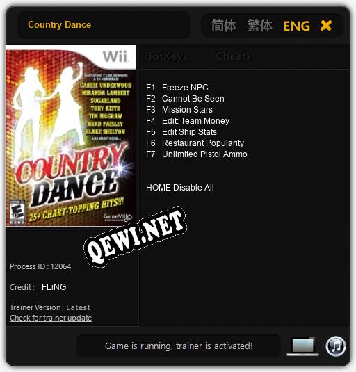 Трейнер для Country Dance [v1.0.1]