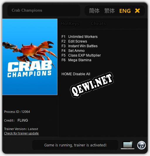 Crab Champions: Читы, Трейнер +6 [FLiNG]