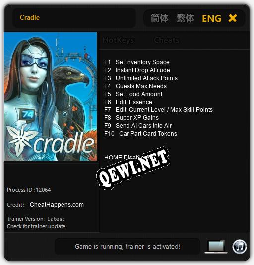 Cradle: Трейнер +10 [v1.2]