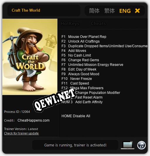 Craft The World: Читы, Трейнер +15 [CheatHappens.com]