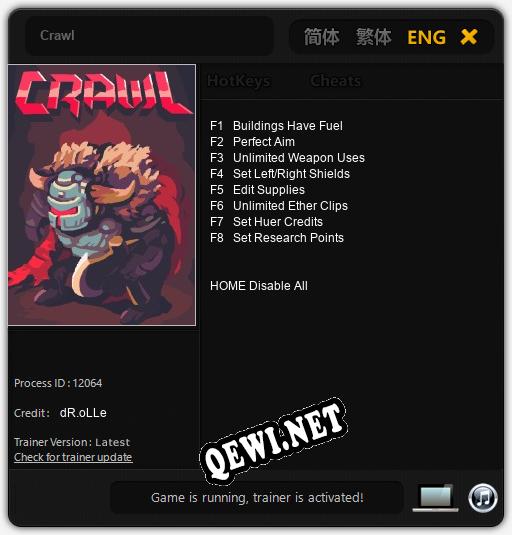Crawl: Трейнер +8 [v1.9]