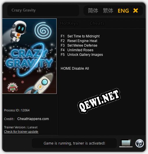 Crazy Gravity: ТРЕЙНЕР И ЧИТЫ (V1.0.24)