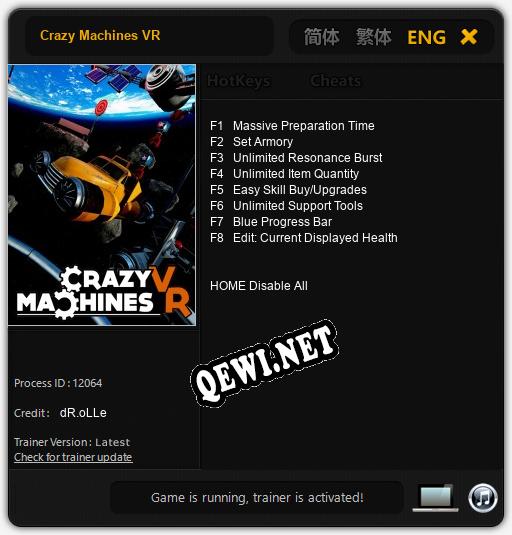 Crazy Machines VR: Читы, Трейнер +8 [dR.oLLe]