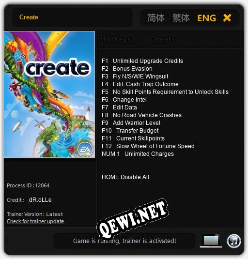 Create: Трейнер +13 [v1.7]