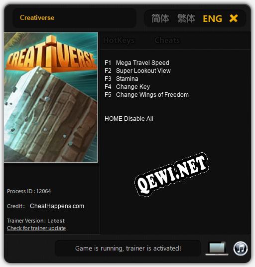 Трейнер для Creativerse [v1.0.4]