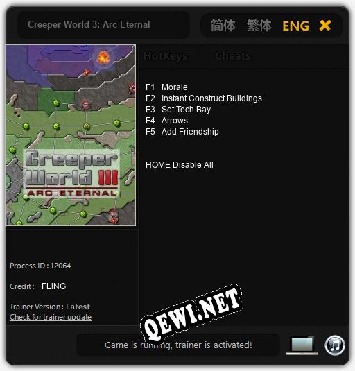 Creeper World 3: Arc Eternal: Трейнер +5 [v1.2]