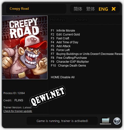 Трейнер для Creepy Road [v1.0.2]