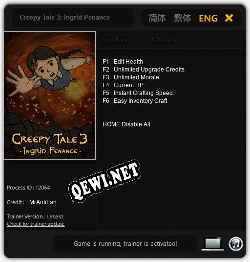 Creepy Tale 3: Ingrid Penance: ТРЕЙНЕР И ЧИТЫ (V1.0.95)