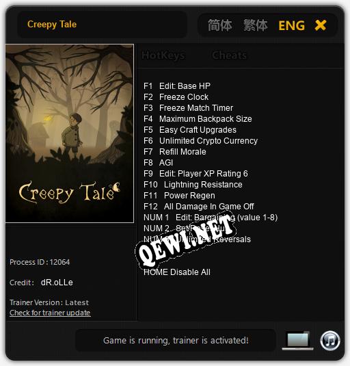 Трейнер для Creepy Tale [v1.0.3]