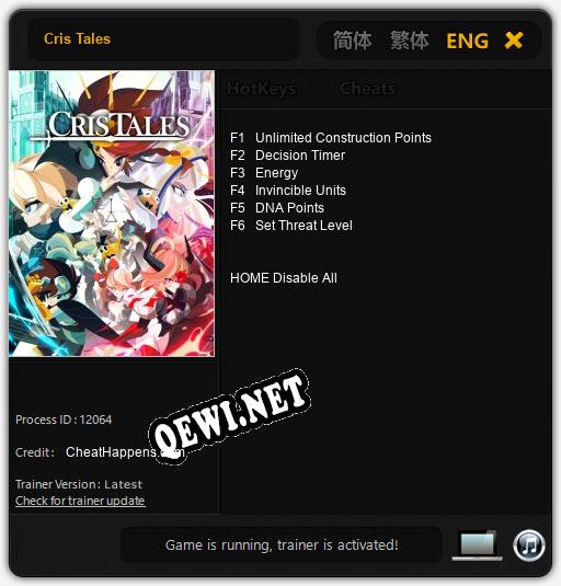 Трейнер для Cris Tales [v1.0.2]