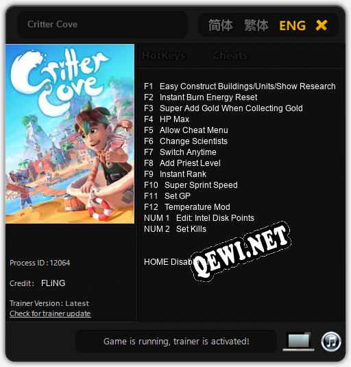 Critter Cove: Трейнер +14 [v1.3]