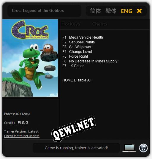 Croc: Legend of the Gobbos: ТРЕЙНЕР И ЧИТЫ (V1.0.61)