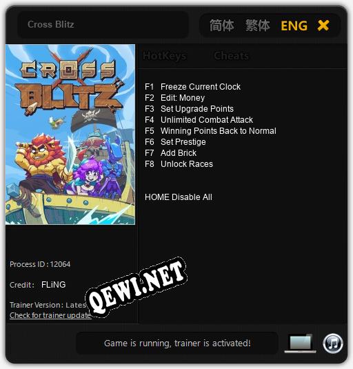 Cross Blitz: ТРЕЙНЕР И ЧИТЫ (V1.0.14)