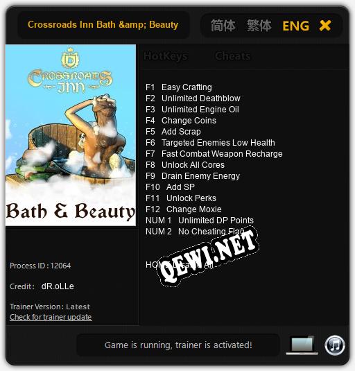 Трейнер для Crossroads Inn Bath & Beauty [v1.0.6]