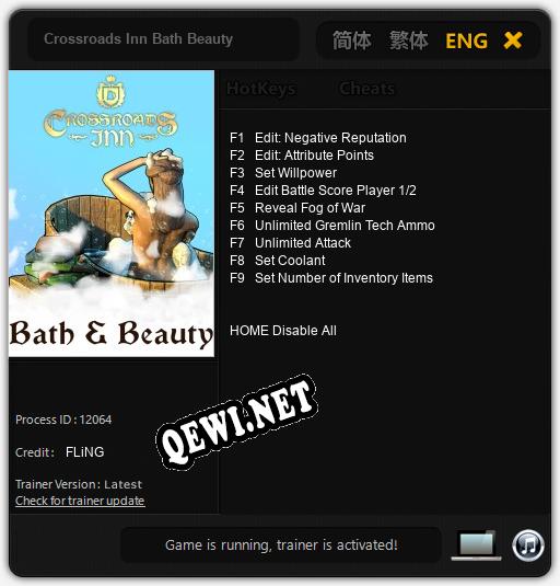 Crossroads Inn Bath Beauty: Трейнер +9 [v1.9]