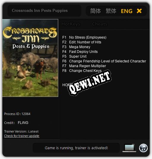 Crossroads Inn Pests Puppies: Читы, Трейнер +8 [FLiNG]
