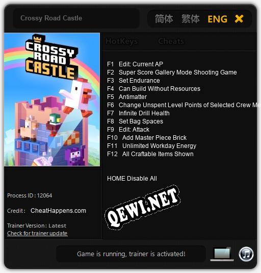 Crossy Road Castle: ТРЕЙНЕР И ЧИТЫ (V1.0.91)