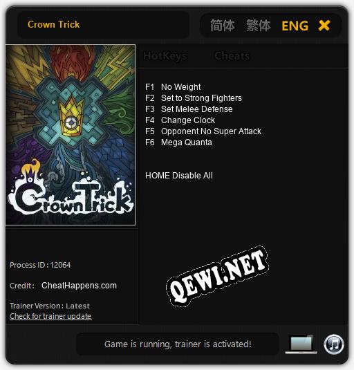 Трейнер для Crown Trick [v1.0.8]