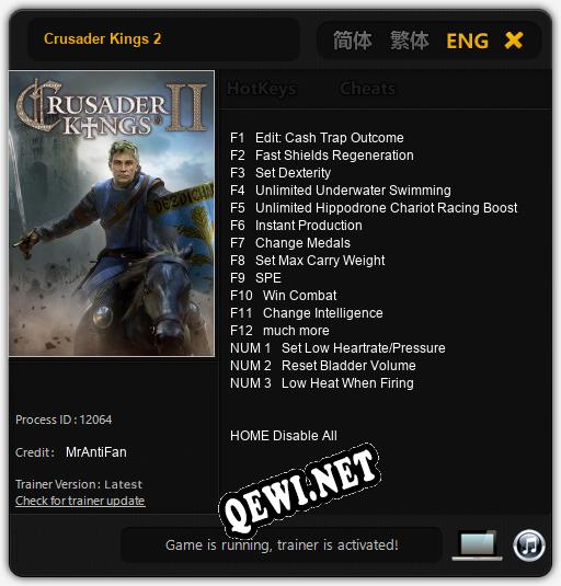 Crusader Kings 2: ТРЕЙНЕР И ЧИТЫ (V1.0.22)