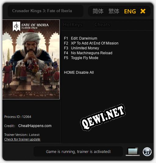 Crusader Kings 3: Fate of Iberia: Читы, Трейнер +5 [CheatHappens.com]