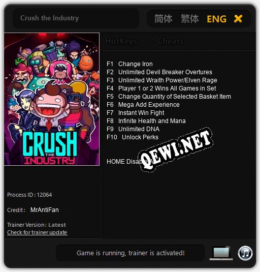Crush the Industry: ТРЕЙНЕР И ЧИТЫ (V1.0.47)