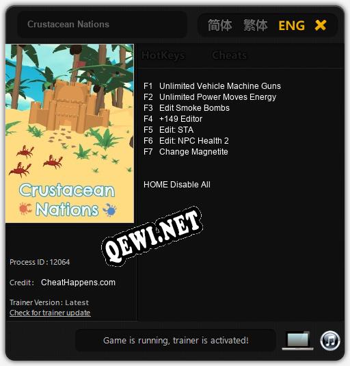 Crustacean Nations: Читы, Трейнер +7 [CheatHappens.com]