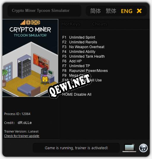 Crypto Miner Tycoon Simulator: Трейнер +10 [v1.1]