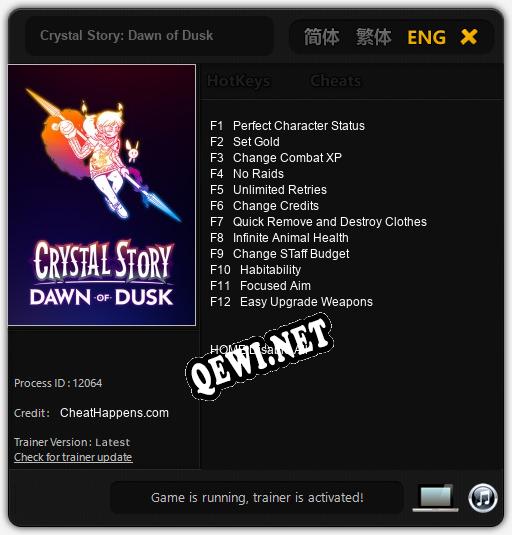 Трейнер для Crystal Story: Dawn of Dusk [v1.0.4]